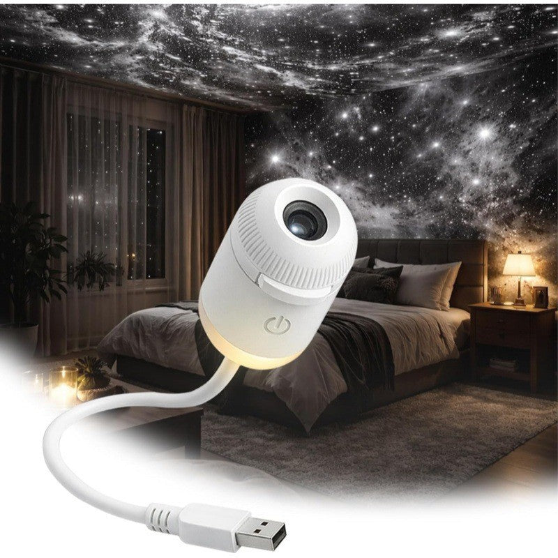 Starry sky projector lamp packaging and contents