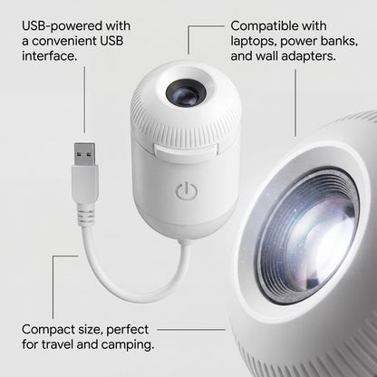 Touch-sensitive control on starry sky projection lamp