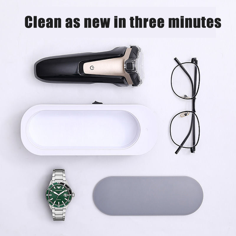 Portable Ultrasonic Cleaner — Deep Clean Glasses, Jewelry & Brushes