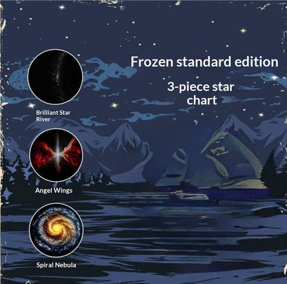 Close-up of projection film slide for starry sky lamp